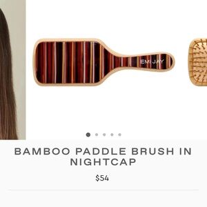 Emi Jay Striped Bamboo Paddle Brush